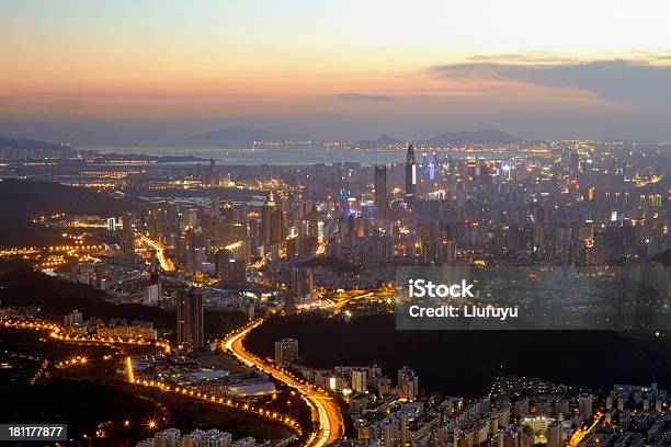 Shenzhen Stock Photo - Download Image Now - Aerial View, Architecture, Asia