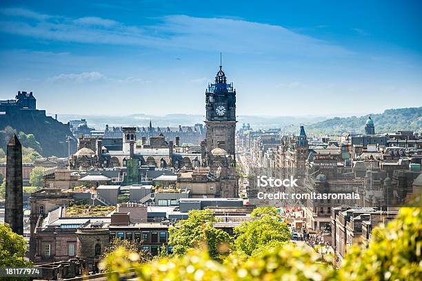 Edimburgo Escocia Foto de stock y más banco de imágenes de Edimburgo - Edimburgo, Panorama urbano, Castillo de Edimburgo