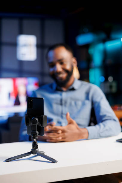 istock Media star uses recording mobile phone 1811791741