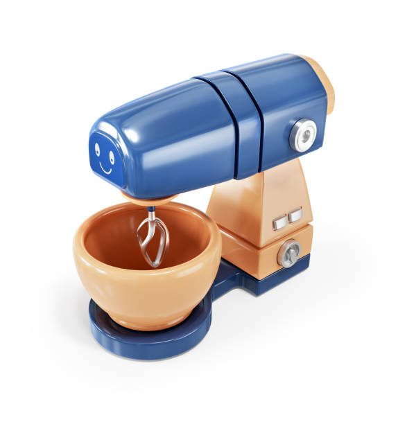 istock 3D render cartoon kitchen stand mixer icon isolated on a white background 1811801351