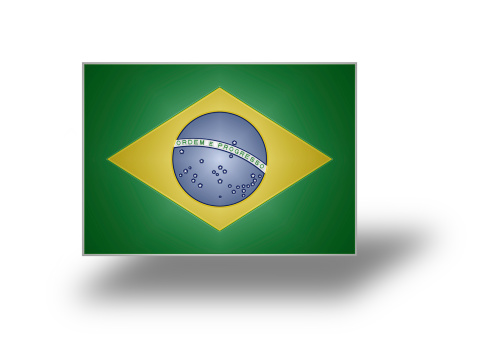 National flag and ensign of Brazil (stylized I).