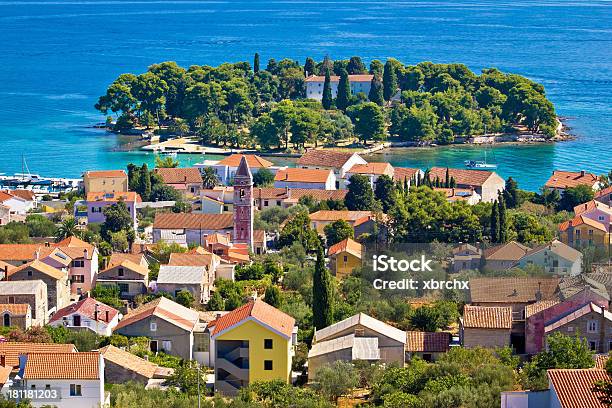 Town Of Preko Ugljan Island Stock Photo - Download Image Now - Adriatic Sea, Architecture, Beauty In Nature