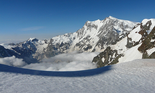 Aiguille Verte and the Mont Blanc Massif