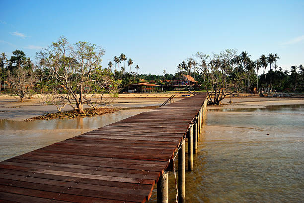 istock Bridge to Koh Mak port, Trad, Thailand 181184265