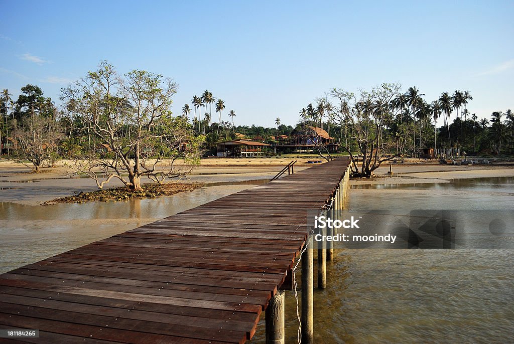 Ponte de Koh Mak porto, Trad, Tailândia - Foto de stock de Balsa royalty-free