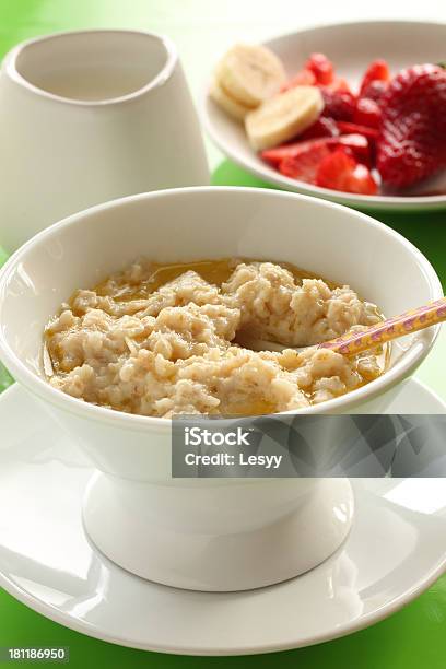 Oatmeal Porridge Stock Photo - Download Image Now - Banana, Berry Fruit, Breakfast