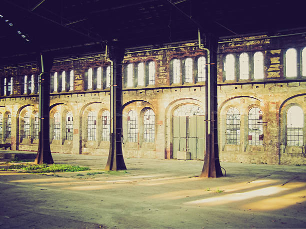 istock Retro look Abandoned factory 181187064