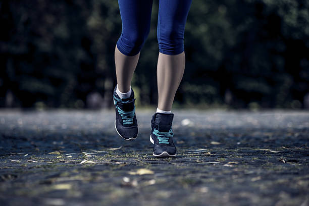 istock Running woman legs closeup 181188890