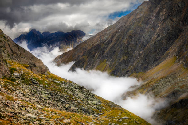 View of mountain alpine landscape from Austria