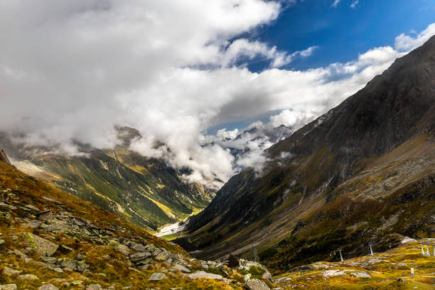 View of mountain alpine landscape from Austria