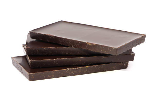 istock Dark chocolate isolated on white background. Chocolate bar. 1811932680