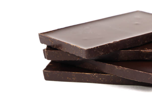 istock Dark chocolate isolated on white background. Chocolate bar. 1811932683