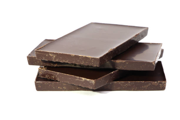 istock Dark chocolate isolated on white background. Chocolate bar. 1811932867