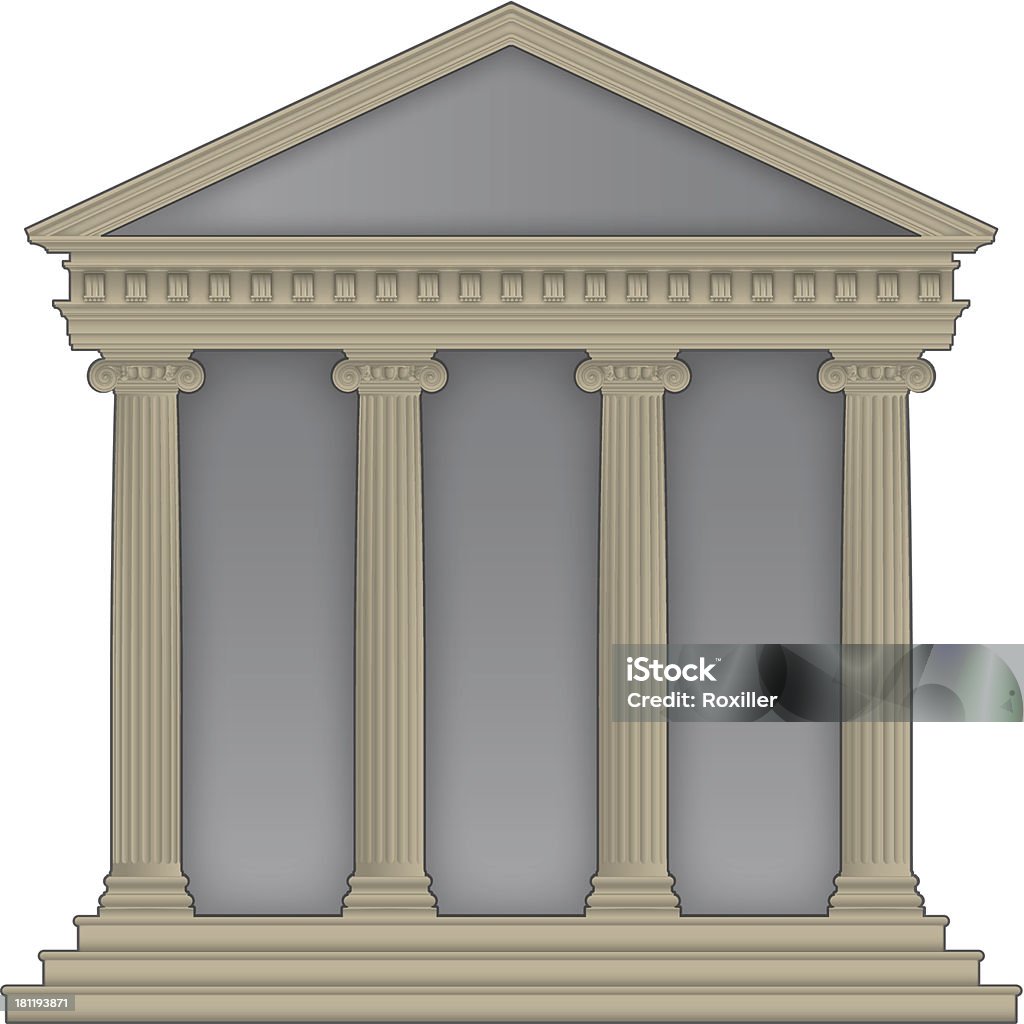 ローマ/ギリシャ風寺院 - コンピュータグラフィックスのロイヤリティフリーベクトルアート