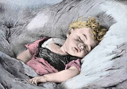 Little baby sleeping The dream of innocence 1893
Original edition from my own archives
Source : Ilustracion Artistica 1893
after L. Rosenberg