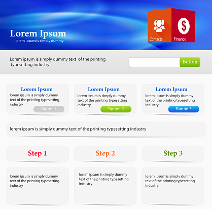Navigation Form Design Web Site Design Navigation Elements Stock Illustration - Download Image ...