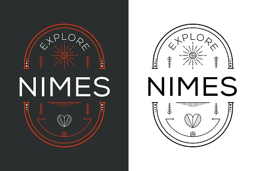 Explore Nimes City Design, Vector illustration.