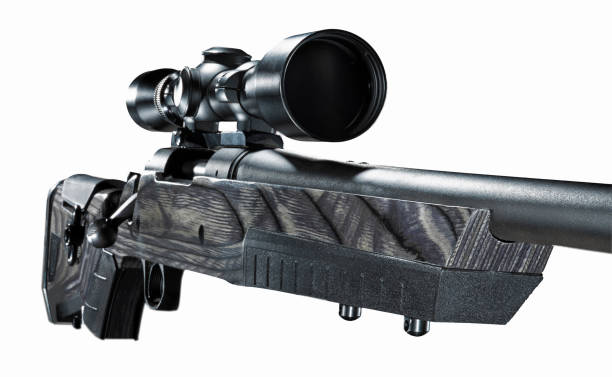 istock Precision bolt action rifle with rifle scope 1812036547