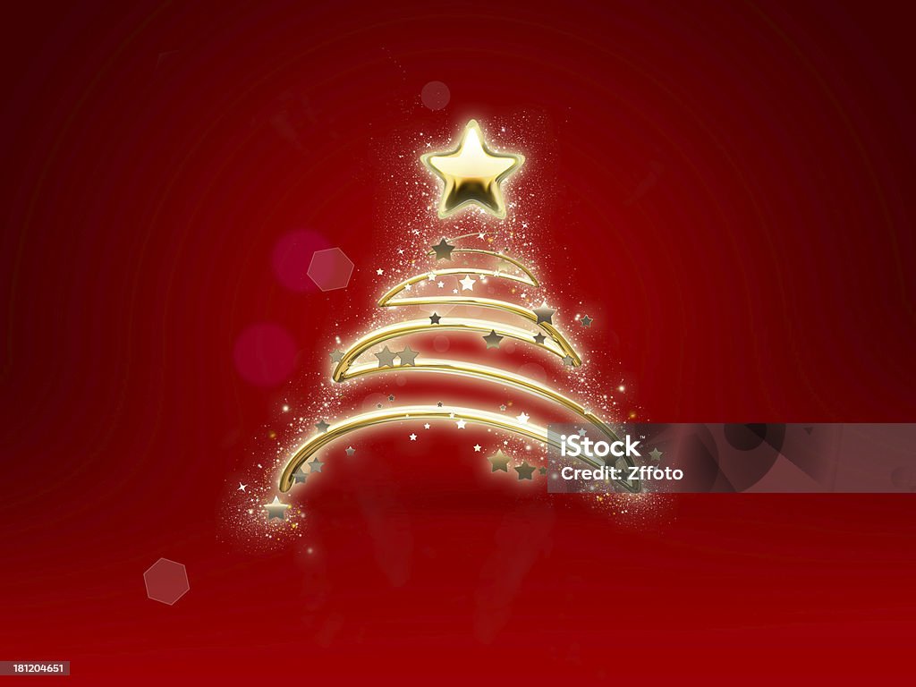 Błyszczący Christmas tree - Zbiór ilustracji royalty-free (Abstrakcja)