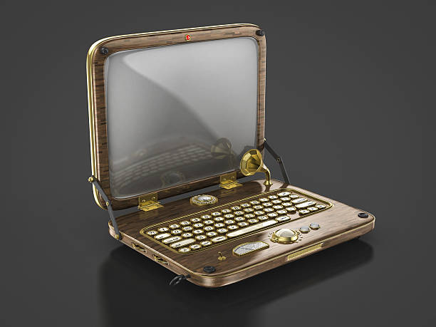 istock old vintage steam punk laptop 181211723