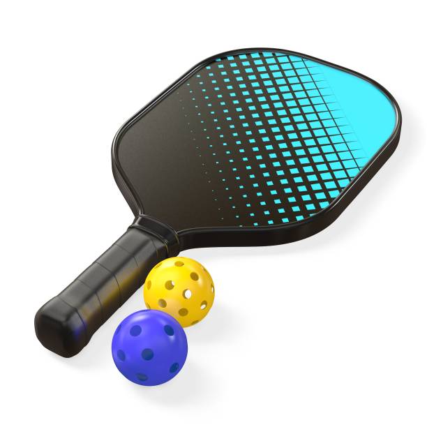 istock Pickleball set Paddle and Balls 1812151171