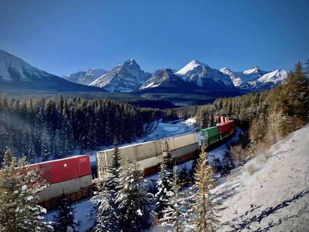 istock Train in Canadian Mountainside 1812162535