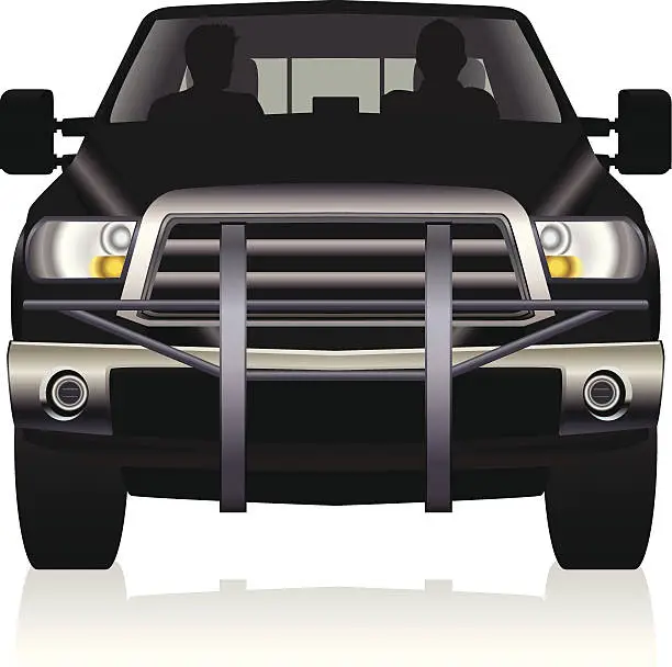 Vector illustration of Pick-up Truck