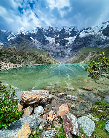 View of the incredible Humantay Lagoon in Cusco