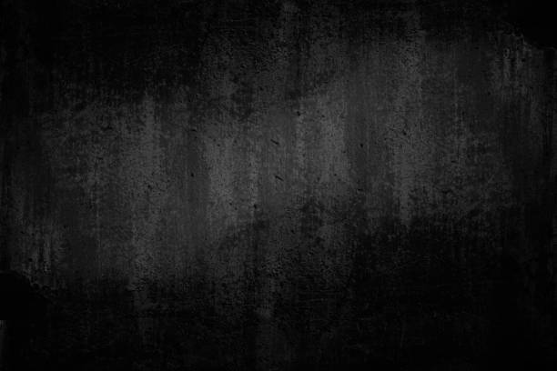 istock Black dark concrete wall background. Pattern board cement texture grunge dirty scratched for show anthracite promote product urban floor and abstract paper design element decor. Blackboard blank. 1812241838
