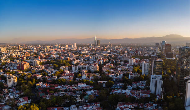 istock Skyline  at sunset, Mexico City 1812250143
