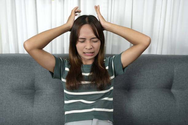istock Asian woman stressed from unsuccessful work 1812258728