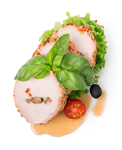 istock Meatloaf with salad and sauce 181226603