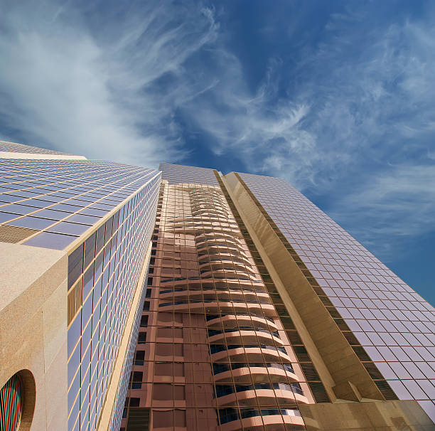 Modern skyscrapers, Sheikh zayed road, Dubai, United Arab Emirates. Dubai is the fastest growing city in the world.