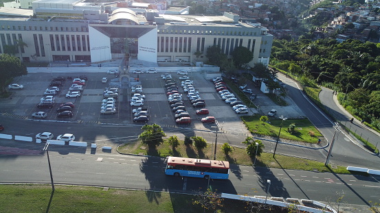 salvador, bahia, brazil - august 15, 2022: view of the Palacio Tribunal de Justica building in the Centro Administrativo da Bahia in Salvador.
