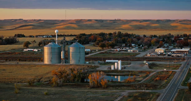 istock High Angle Shot of Grain Silos in Brule, Nebraska 1812305927