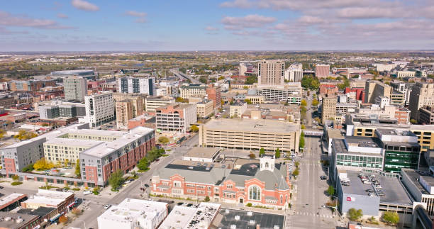 istock Drone View of Downtown Lincoln, Nebraska 1812322034