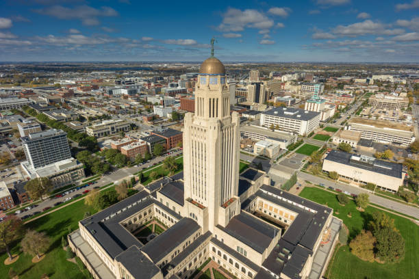 istock High Angle View of Nebraska State Capitol on Sunny Day 1812325714