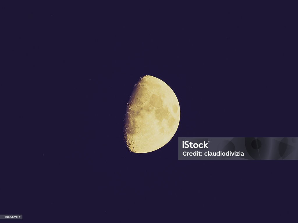 Retro-look Full moon - Lizenzfrei Altertümlich Stock-Foto