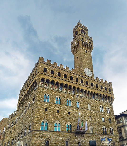 istock Clock Tower of the old Palace, Florence 181232924