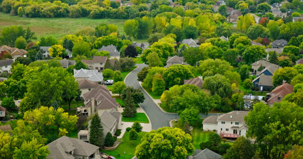 istock Maple Grove, Minnesota on an Overcast Day - Aerial 1812334468