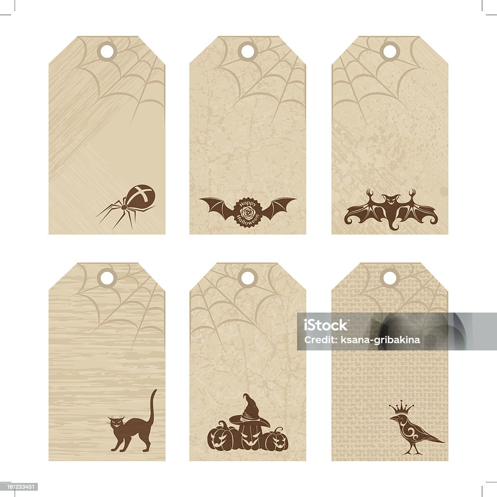 Set of halloween price tags Set of holiday price tags Autumn stock vector