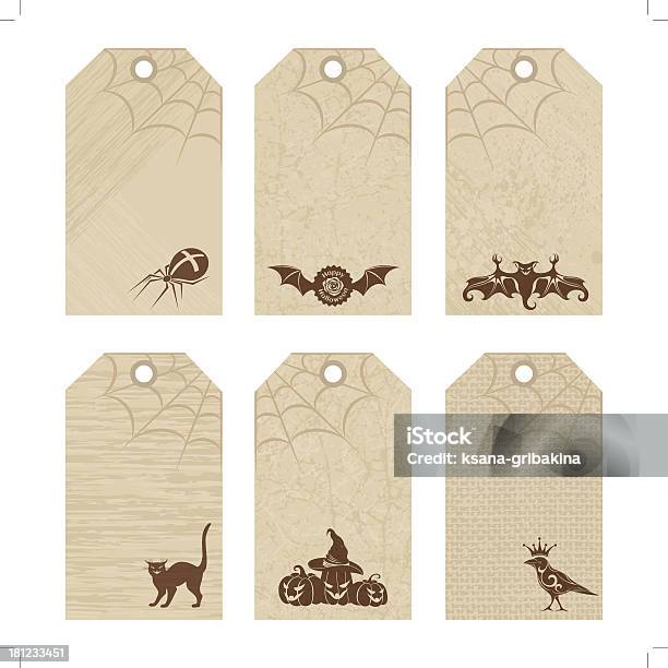 Set Of Halloween Price Tags Stock Illustration - Download Image Now - Autumn, Blank, Business