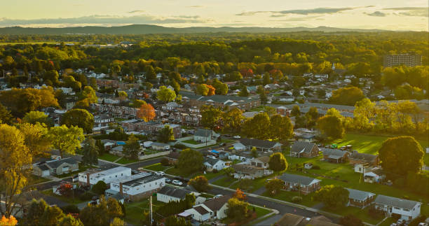 istock Allentown, Pennsylvania Cityscape on Overcast Sunset 1812367233