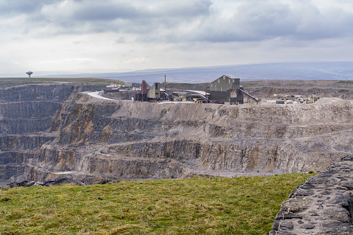 Coldstones Quarry on Greenhow hill in Nidderdale Yorkshire