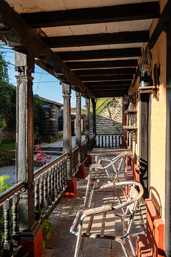 The beautiful architecture of the historic town of Bandipur, Nepal.