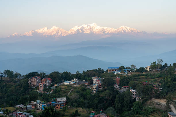 istock Bandipur and Himalaya Mountains at Sunset 1812449096