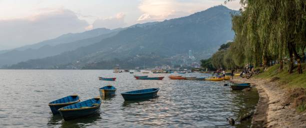 istock Row Boats on Fewa Lake Nepal 1812477481