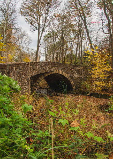 istock Stone bridge over the creek 1812511255