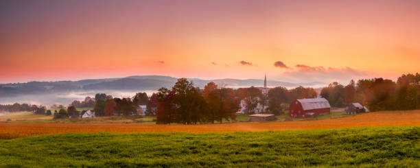 Autumn Sunrise in Rural Vermont
