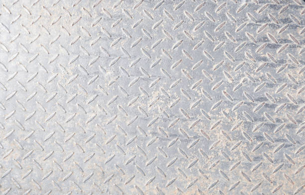 istock Old steel floor with decay marks 1812660521